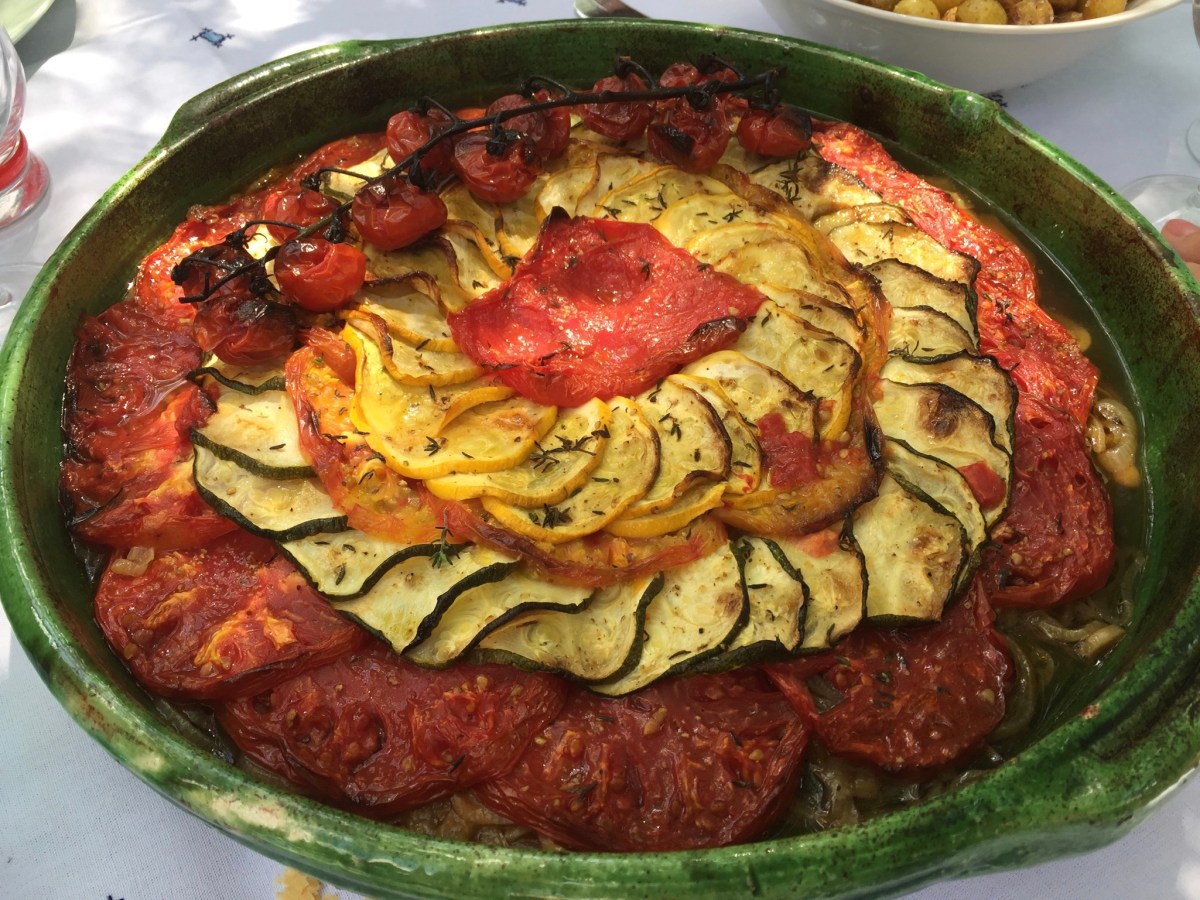 Tian de courgettes et tomates